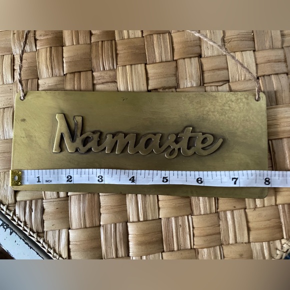 NAMASTE bronce plaque - Picture 3 of 3
